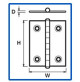 BUTT HINGES - S401025X - Sumar 